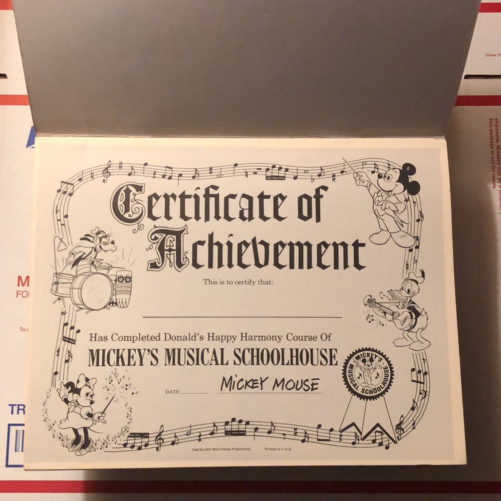 RARE Walt Disney Donald's Happy Harmony MUSIC BOOK - Picture 6 of 9